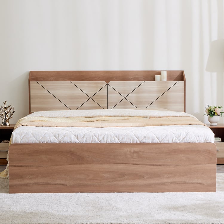 King Size Bed with Laminate and Hydraulic Box Storage