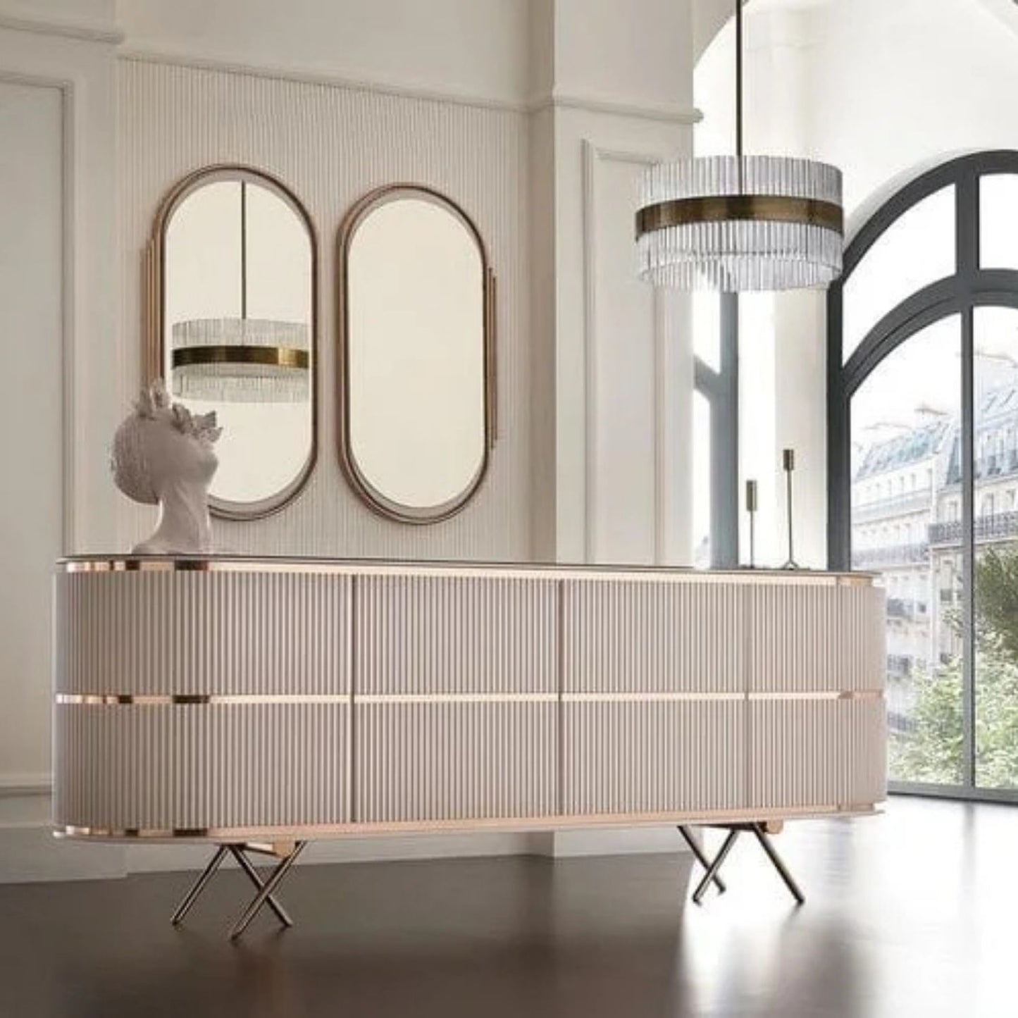 Fantasy Console with Golden Strips