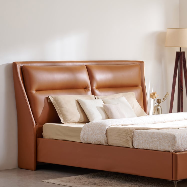 Tiffany Style King Bed in PU leatherette