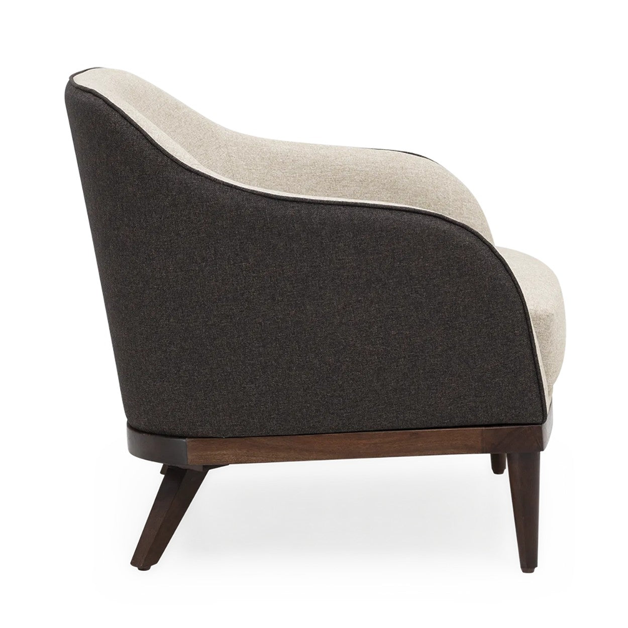 Aristo Accent Chair in Suede Fabric