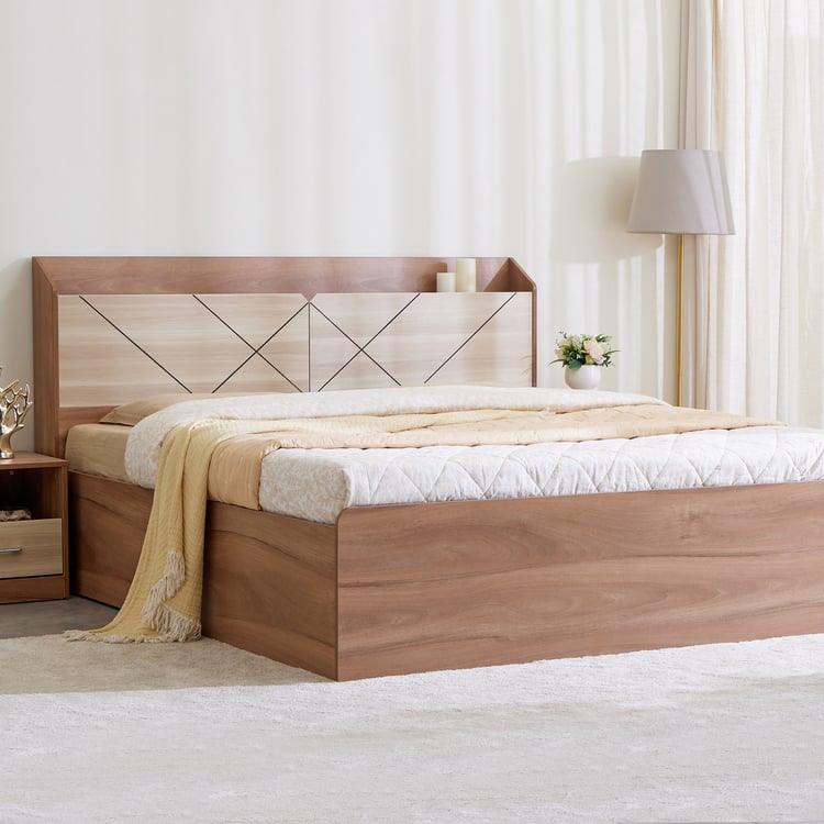 King Size Bed with Laminate and Hydraulic Box Storage