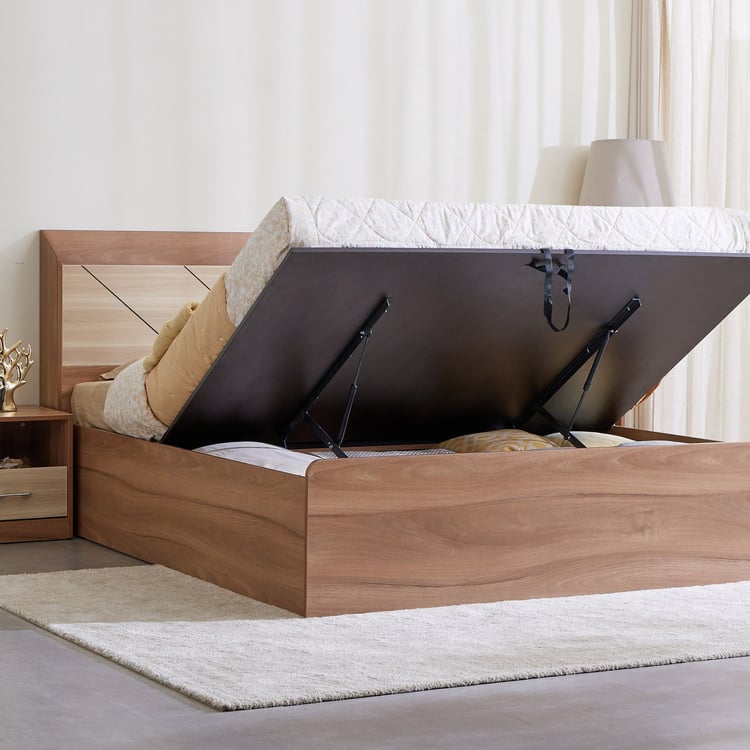 King Size Bed with Laminate and Hydraulic Box Storage