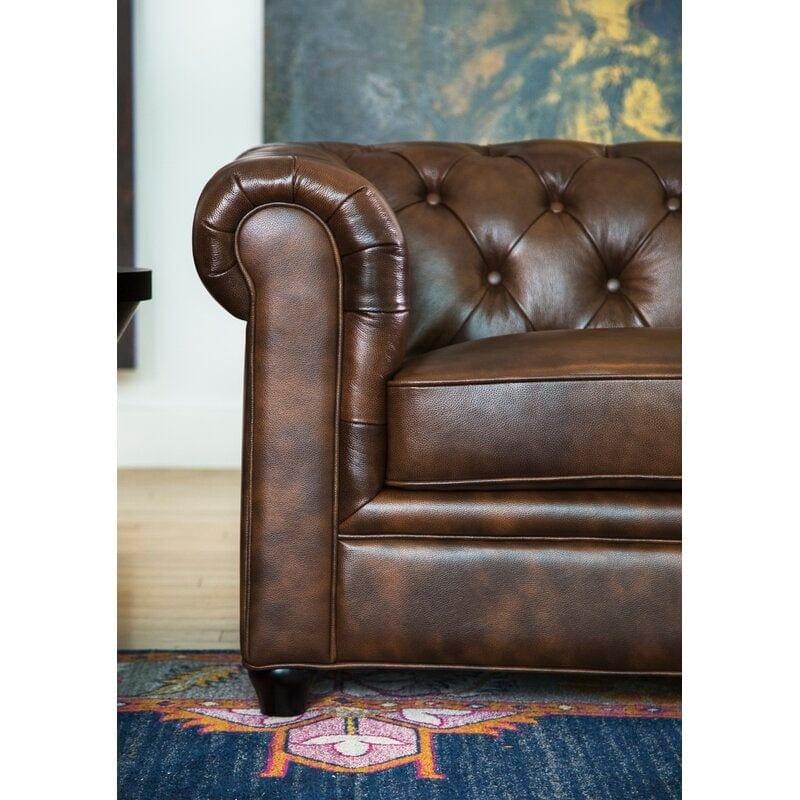 Novino 3-Seater Chesterfield Sofa in Faux Leather