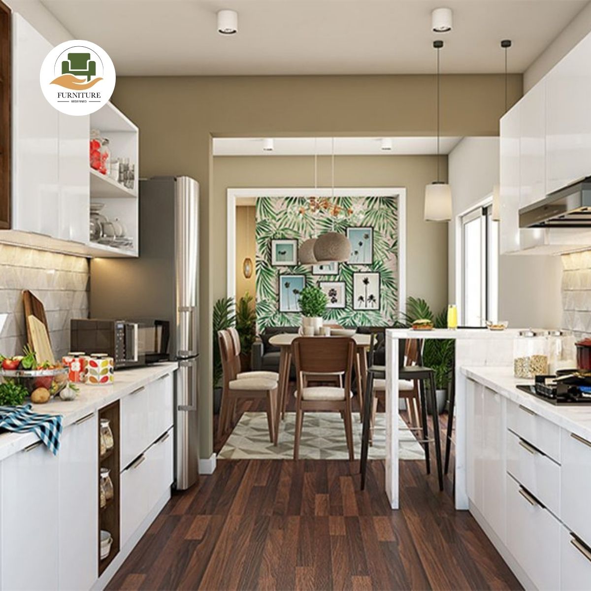 Parallel Shaped Kitchen Designs