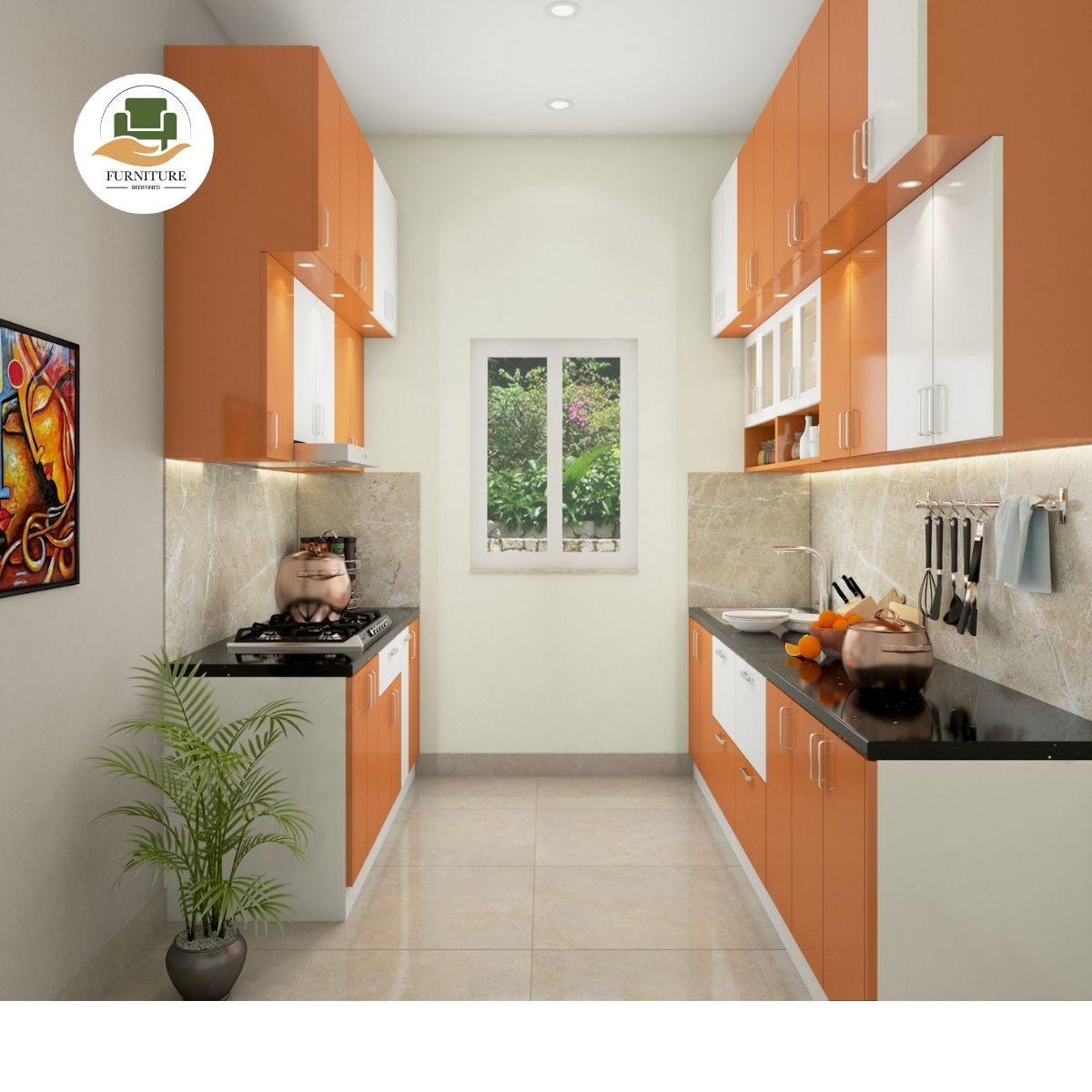 Parallel Shaped Kitchen Designs