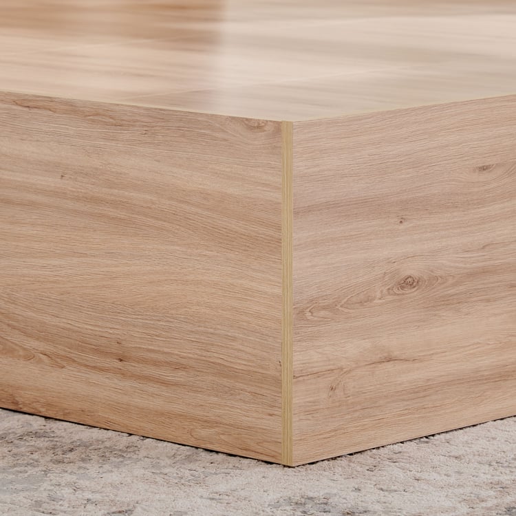 Queen Size Bed in Teak with Laminate