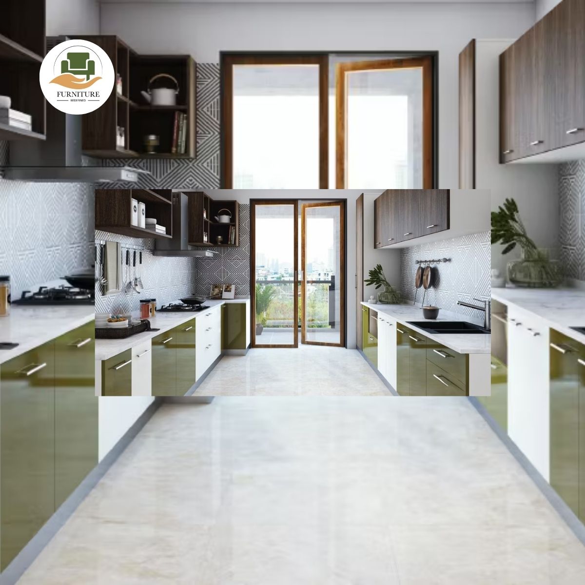 Parallel Shaped Kitchen Designs