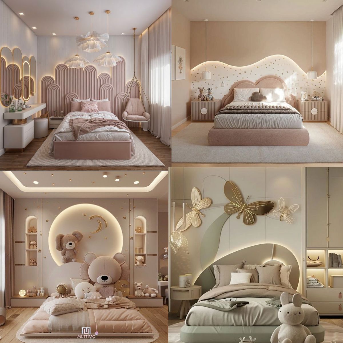 Kids Study Bedroom Interiors