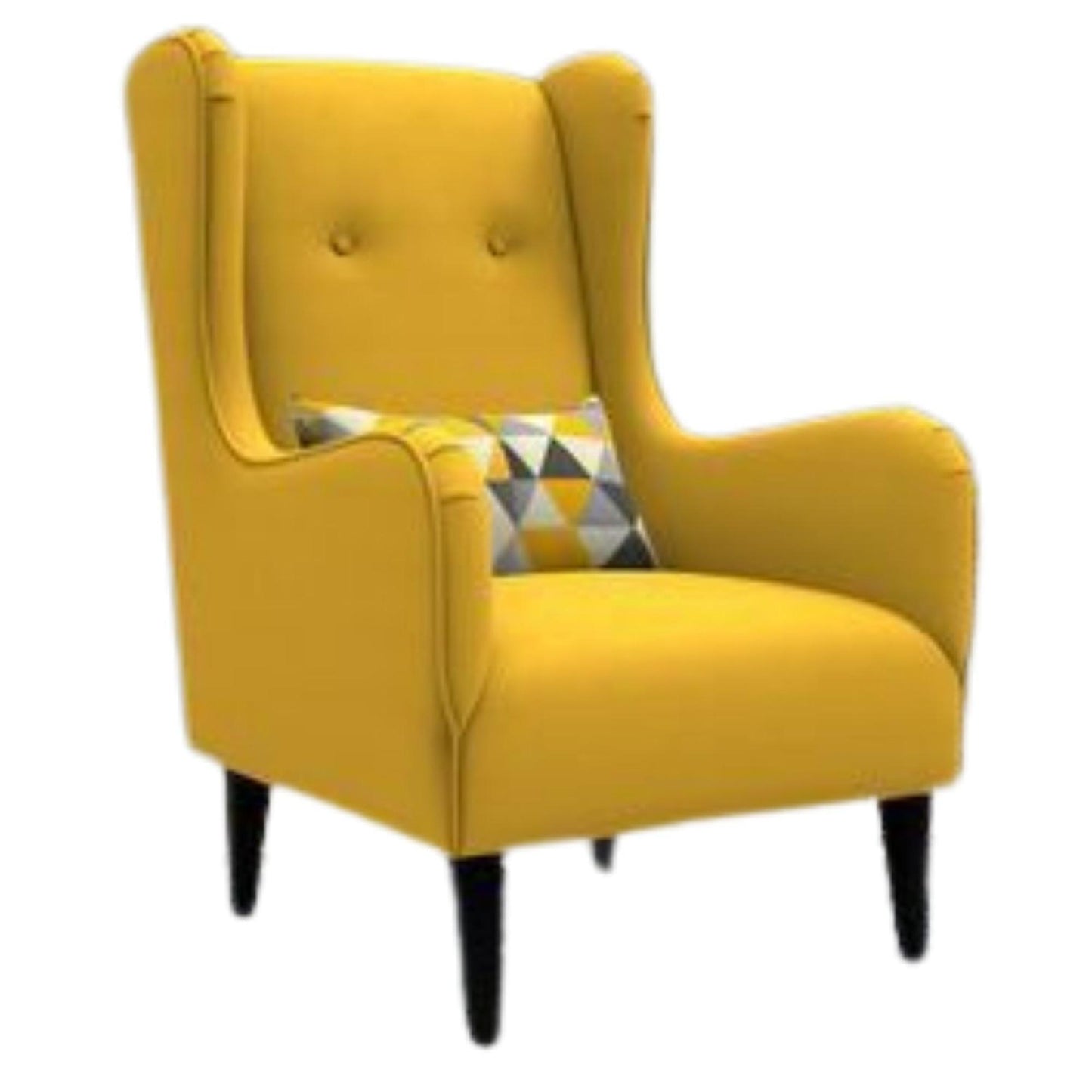 Mustard Delight Wing Chair