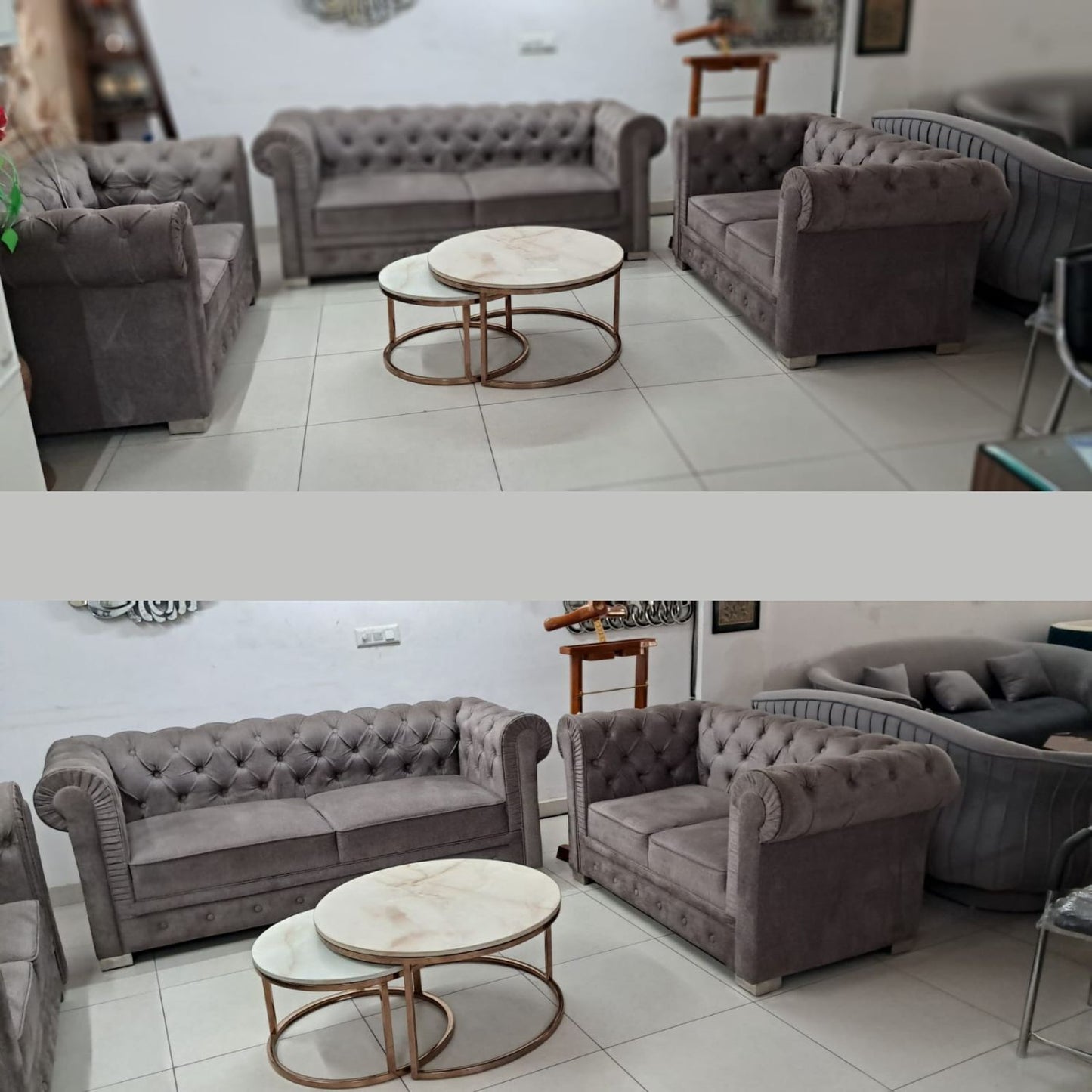 6-Seater (3+2+2) Chesterfield Sofa