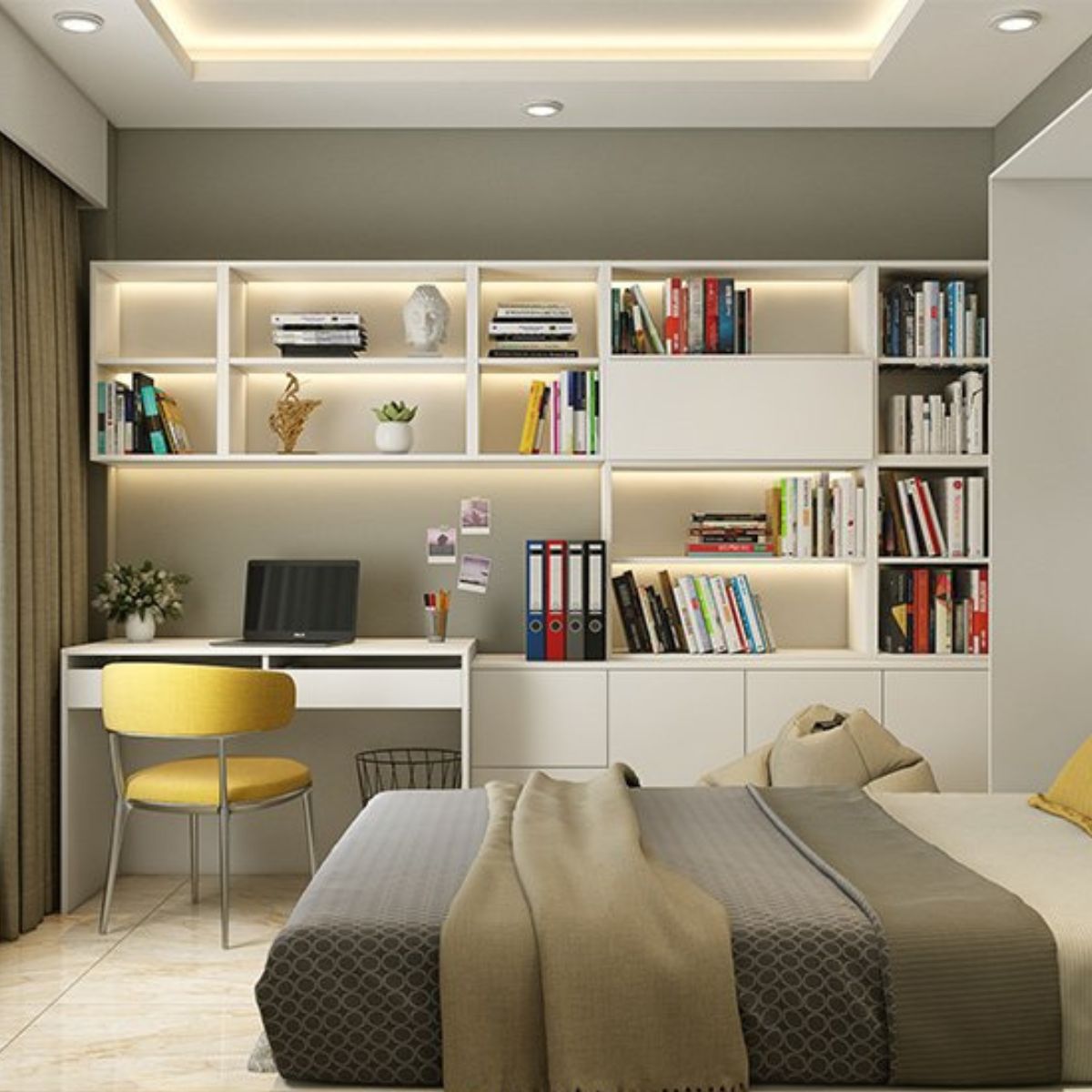 Kids Study Bedroom Interiors