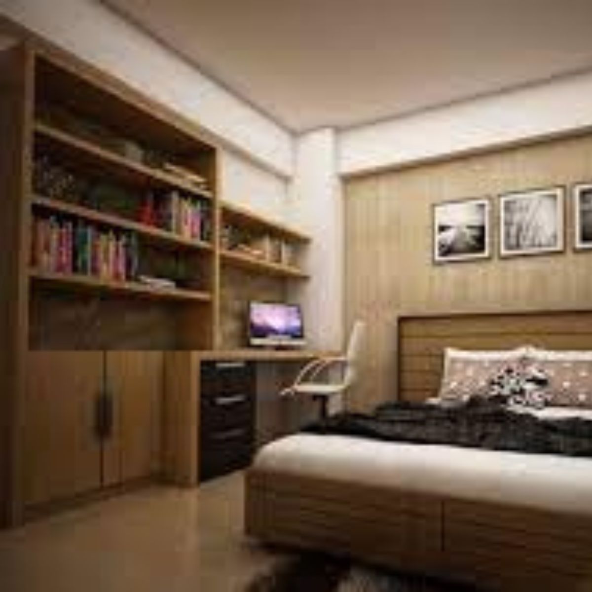 Kids Study Bedroom Interiors