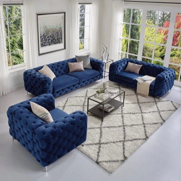 Oxford Dusky Blue Chesterfield Multi Seater Sofa