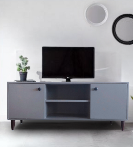 TV Console Unit with Laminated Storage Shelves