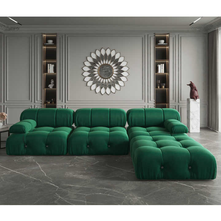 L-Shape Sofa Set in Luxurious Cherfield Pattern