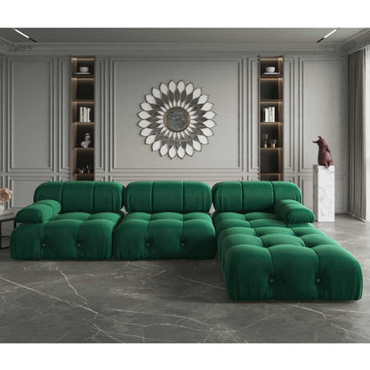 L-Shape Sofa Set in Luxurious Cherfield Pattern