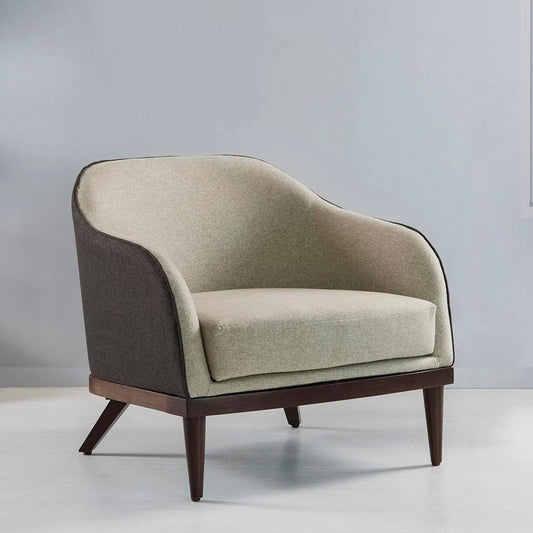 Aristo Accent Chair in Suede Fabric