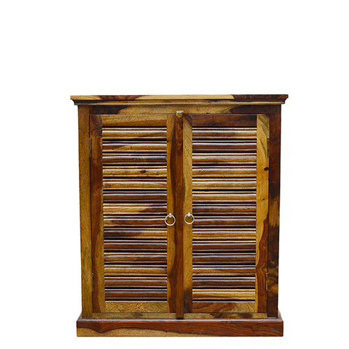 Sheesham Wood Shoe Rack Cabinet