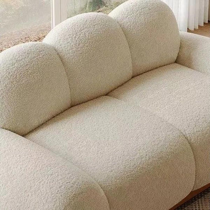 Cloud Designer Sofa Upholstered in Suede Fabric