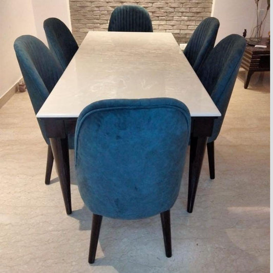 Aptitude Dining Set (6-Seater) with Onyx Stone Top