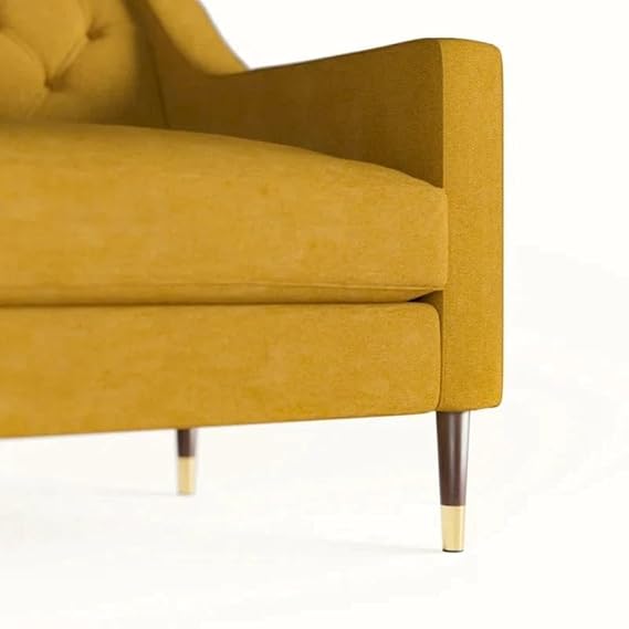 Skyline 3-Seater Designer Sofa in Suede Fabric
