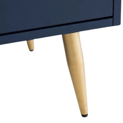 Designer Chester Drawer with 6-Pull-Outs in MDF with PU Polish, Metal Handles & Legs