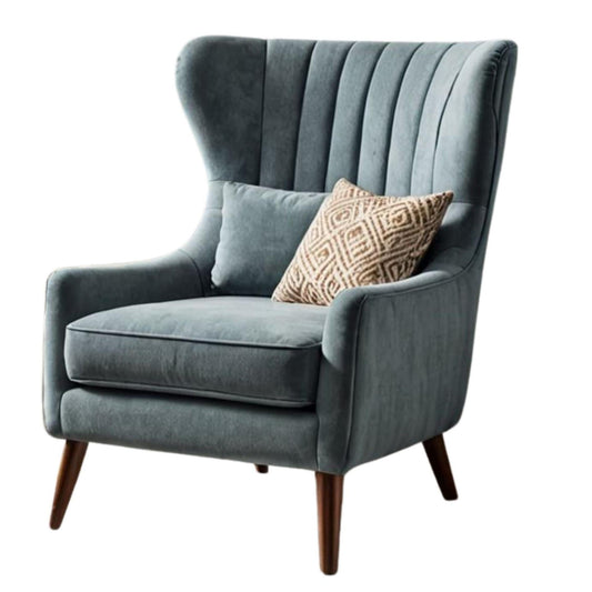 Aqua-Sky Wing Chair