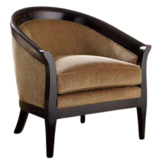 Brown Glam Accent Chair