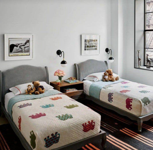 Kids Twin Beds for Growing Children with Storage