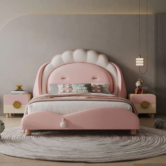 Cute Teddy Kids Bed with Super Soft Upholstery