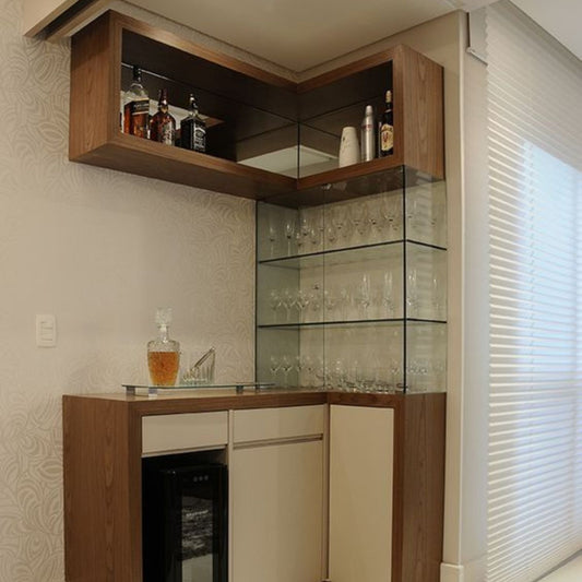 Rustic Corner Bar Unit