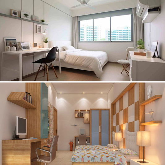 Kids Study Bedroom Interiors