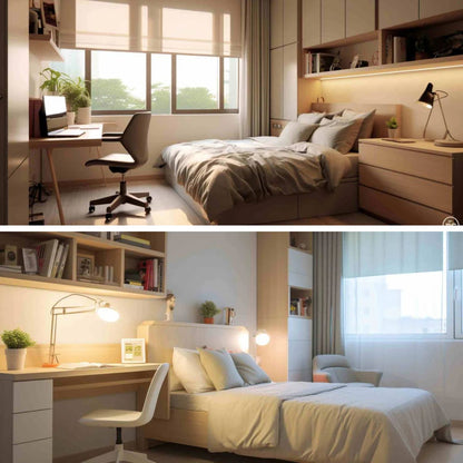Kids Study Bedroom Interiors