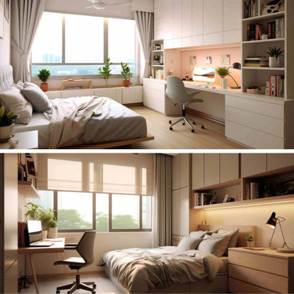 Kids Study Bedroom Interiors