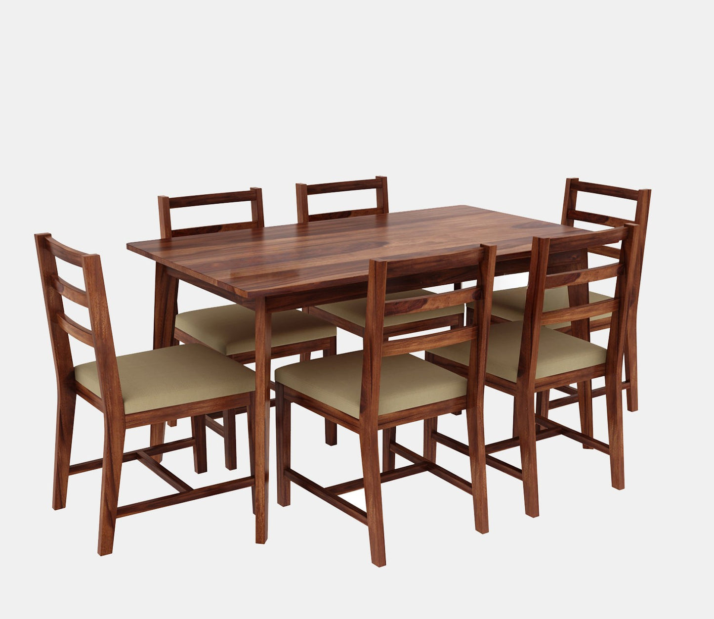Sheesham Wood 6-Seater Dinning Table Set
